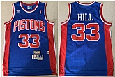 Pistons 33 Grant Hill Blue Mesh Hardwood Classics Jersey,baseball caps,new era cap wholesale,wholesale hats